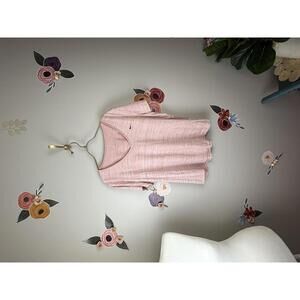 Nike Dri-FIT Heathered Pink V-Neck Tee - Size - XXL